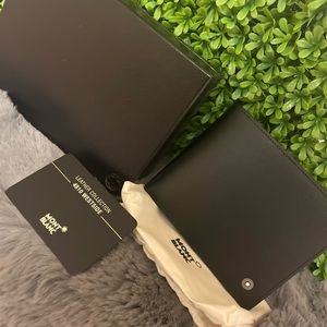 Mont Blanc Mens Wallet Mens Black Wallet